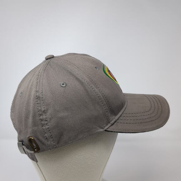 Kauai Slideback Baseball Hat Gray One Size Embroidered Hawaiian Headwear - Picture 5 of 9